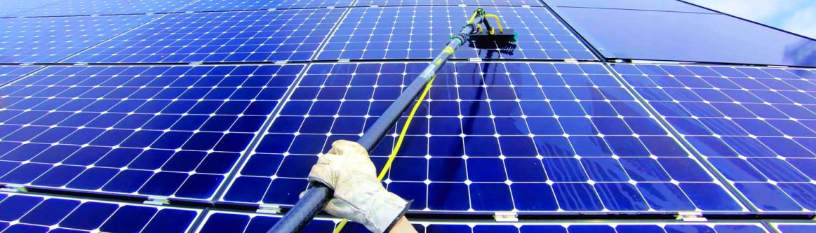 Solar panel cleaning in Albany NY by Standard Window Cleaning